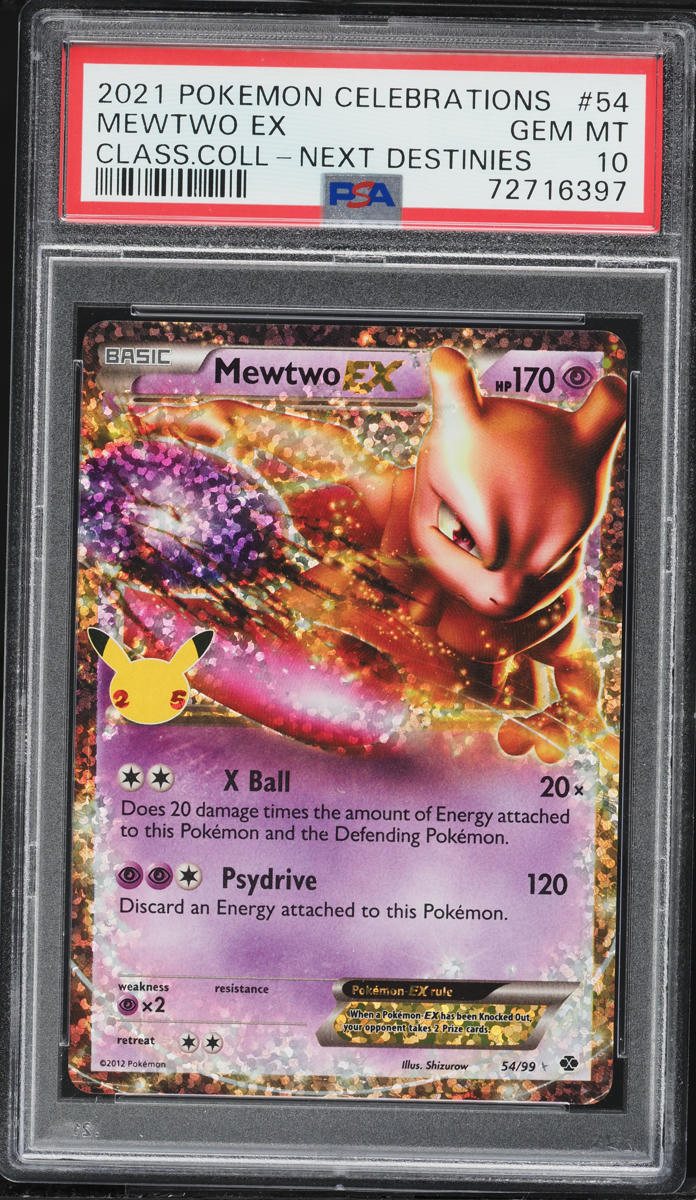 2021 Pokemon Sword & Shield Celebrations Classic Mewtwo EX #54 PSA