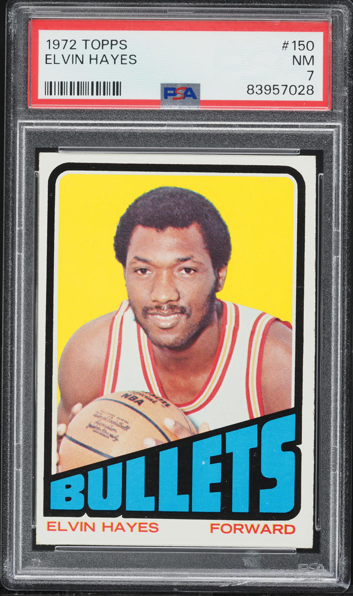 1972 Topps Basketball Elvin Hayes #150 PSA 7 NRMT