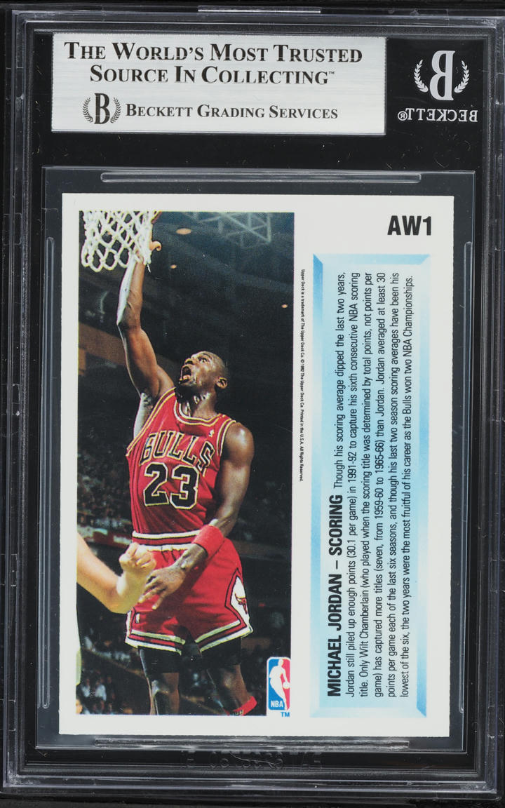 1992 Upper Deck Award Winner Holograms Michael Jordan #AW1 BGS 8