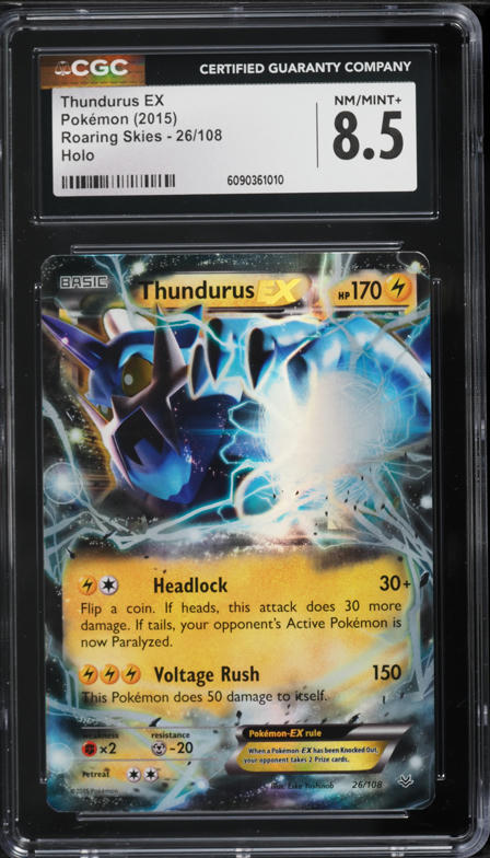 thundurus ex pokemon card value – 070/197 – Obsidian Flames – Reverse Foil – Single : Toys & Games Pokémon Sell Thundurus EX (Holo) -