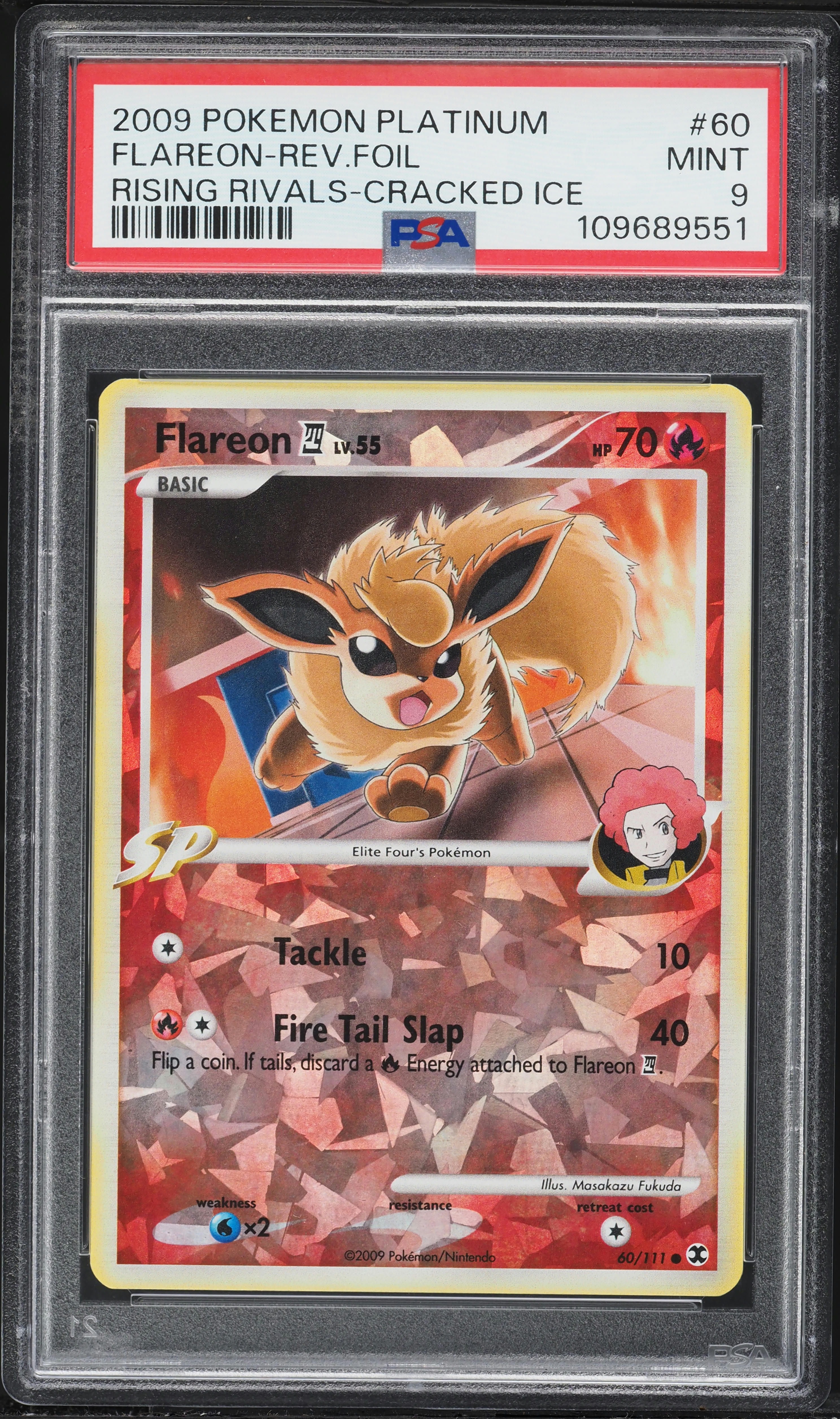 2009 Pokemon Platinum Rising Rivals Cracked Ice Reverse Holo