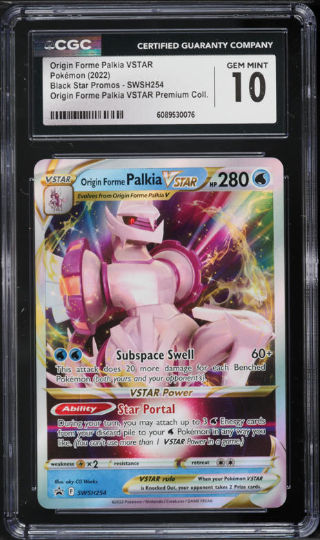 2022 Pokemon Promo Origin Forme Palkia VSTAR Premium Coll Palkia VSTAR #SWSH254 CGC 10 GEM MINT