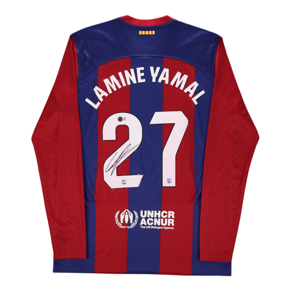 Lamine Yamal Signed Autographed FC Barcelona Jersey - Beckett AUTH