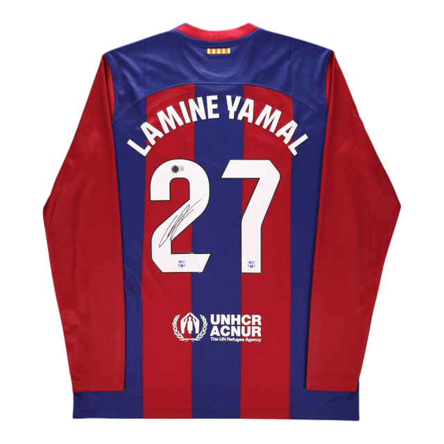 Lamine Yamal Signed Autographed FC Barcelona Jersey - Beckett AUTH