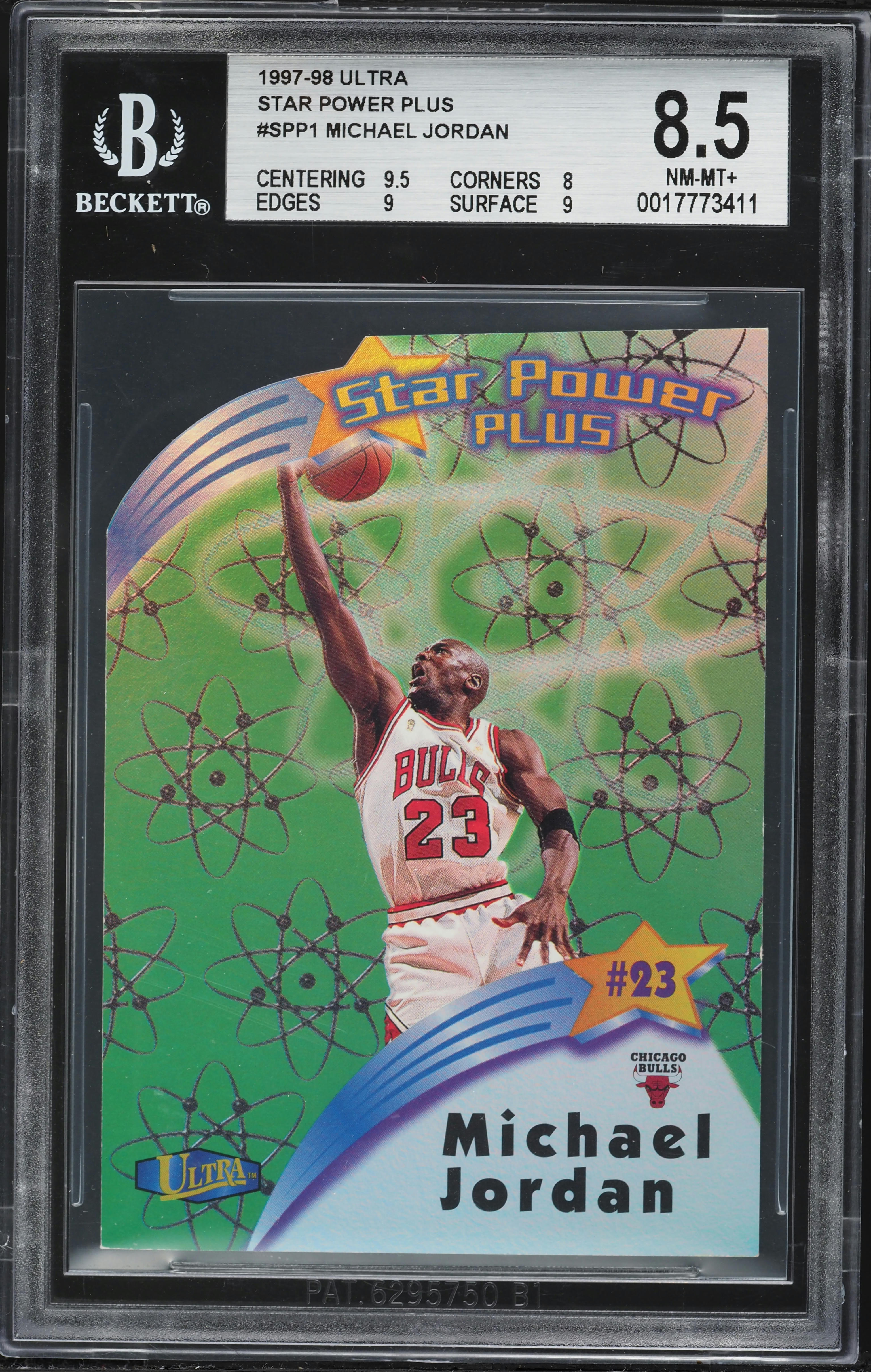 1997 Ultra Star Power Plus Die-Cut Michael Jordan #SPP-1 BGS 8.5 