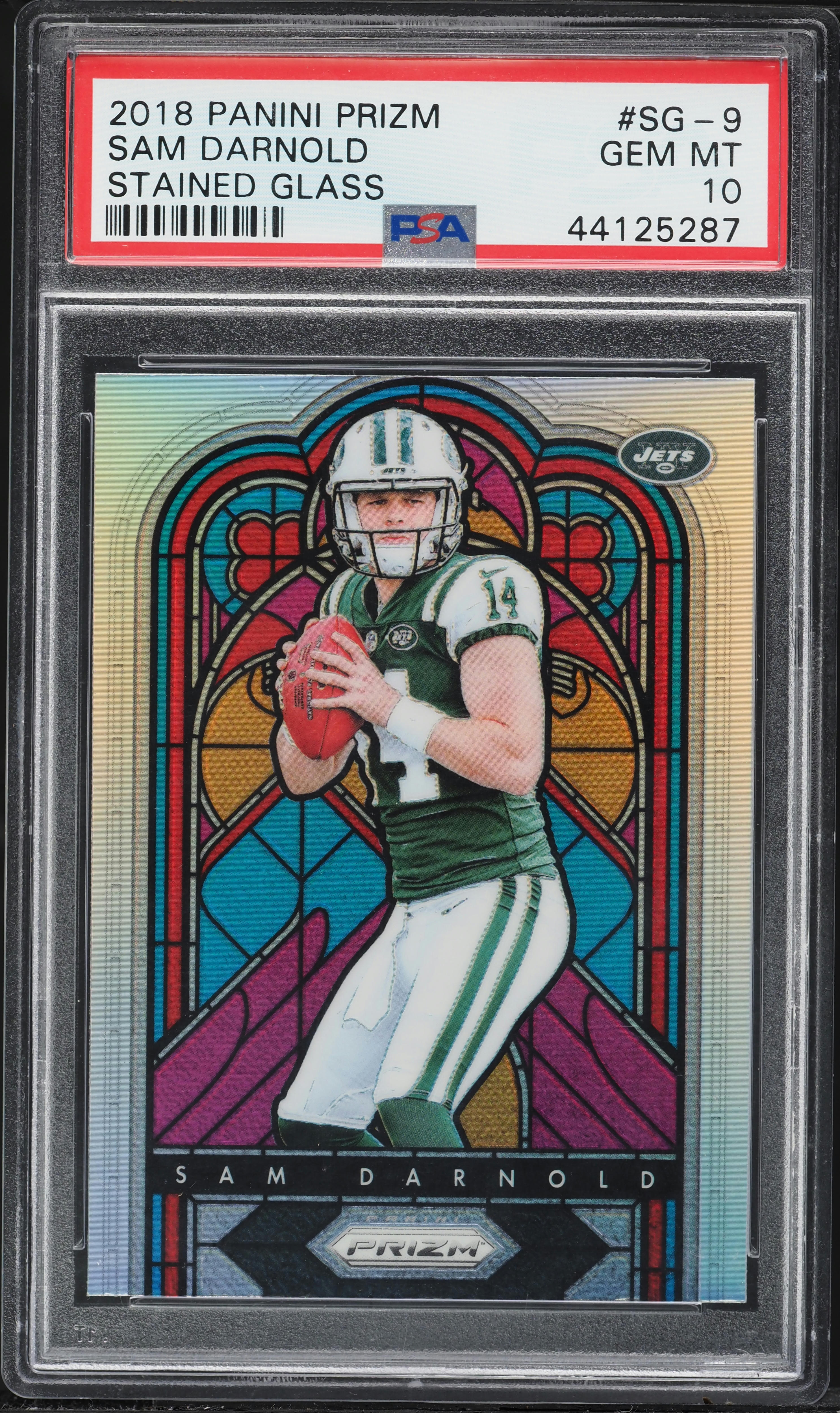 2018 Panini Prizm Stained Glass Sam Darnold #SG-9 PSA 10 GEM MINT