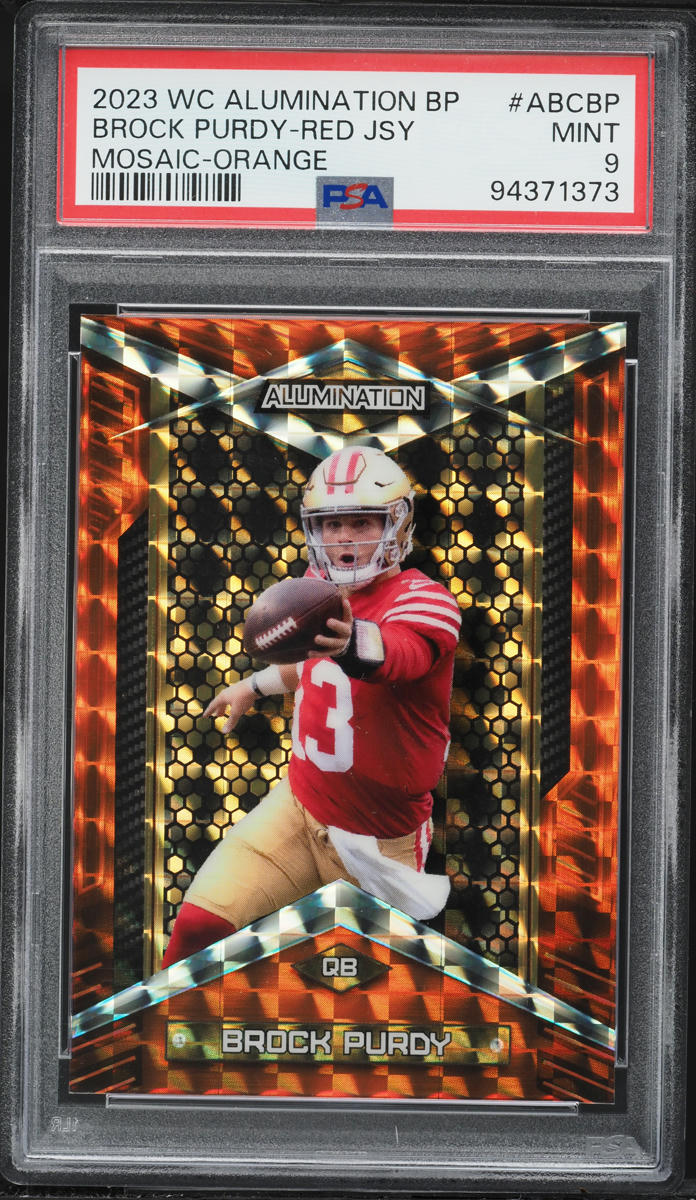 2023 Wild Card Alumination Mosaic Orange Red Jersey Brock Purdy