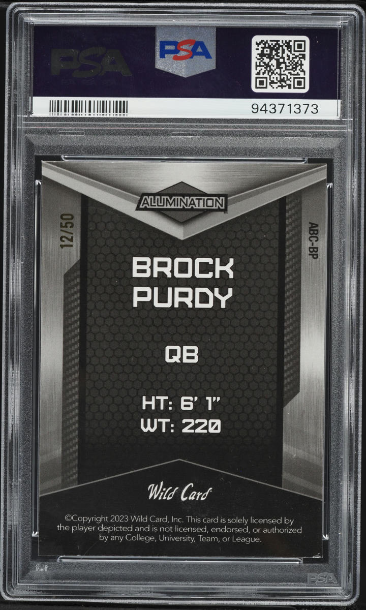 2023 Wild Card Alumination Mosaic Orange Red Jersey Brock Purdy