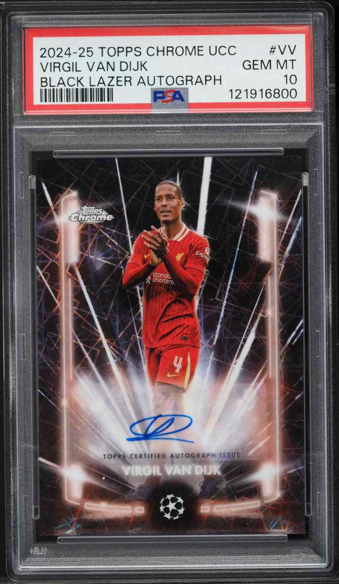 2024 Topps Chrome UEFA Club Competitions Black Lazer Virgil Van