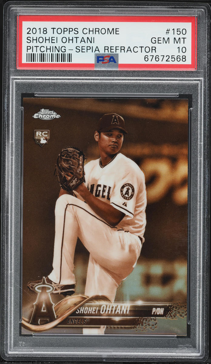 2018 Topps Chrome Sepia Refractor Shohei Ohtani ROOKIE #150 2018 Topps Chrome Sepia Refractor Shohei Ohtani ROOKIE #150