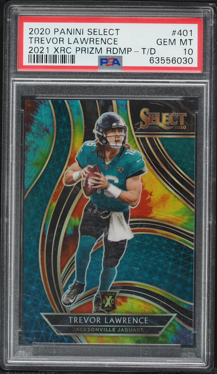 2020 Select '21 XRC Tie Dye Prizm Redemption Trevor Lawrence