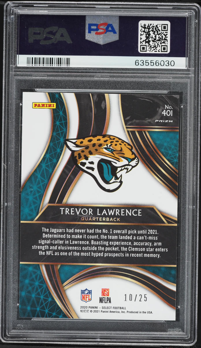 2020 Select '21 XRC Tie Dye Prizm Redemption Trevor Lawrence