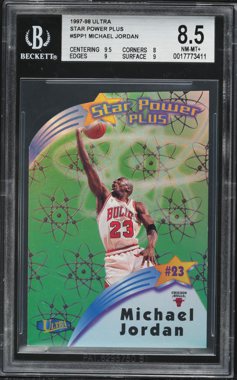1997 Ultra Star Power Plus Die-Cut Michael Jordan #SPP-1 BGS 8.5