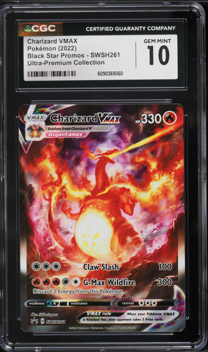 2022 Pokemon Sword & Shield Promo Ultra Premium Charizard VMAX #SWSH261 CGC 10 GEM MINT