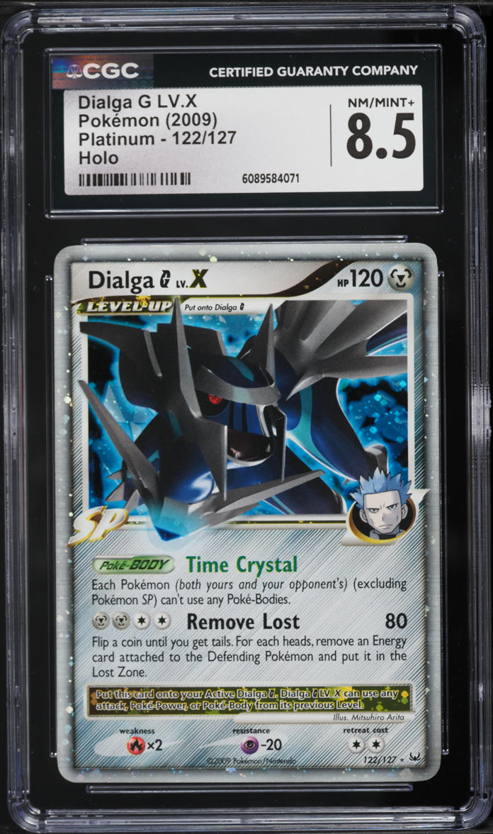 2009 Pokemon Platinum Holo Dialga G Lv. X #122 CGC 8.5 NM-MT+
