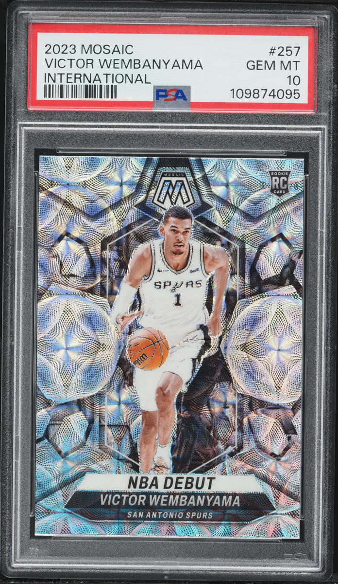 2023 Panini Mosaic International Victor Wembanyama ROOKIE #257 PSA 10 GEM MINT