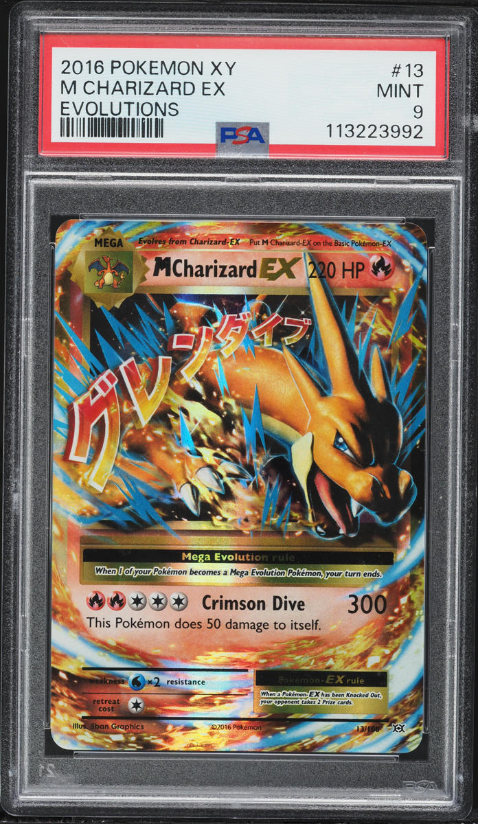 2016 Pokemon XY Evolutions Holo M Charizard EX #13 PSA 9 MINT