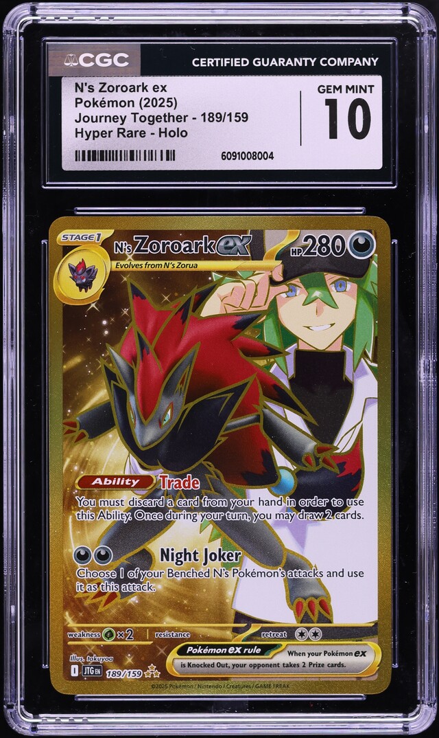 2025 Pokemon Scarlet & Violet Journey Together Gold Rare N's