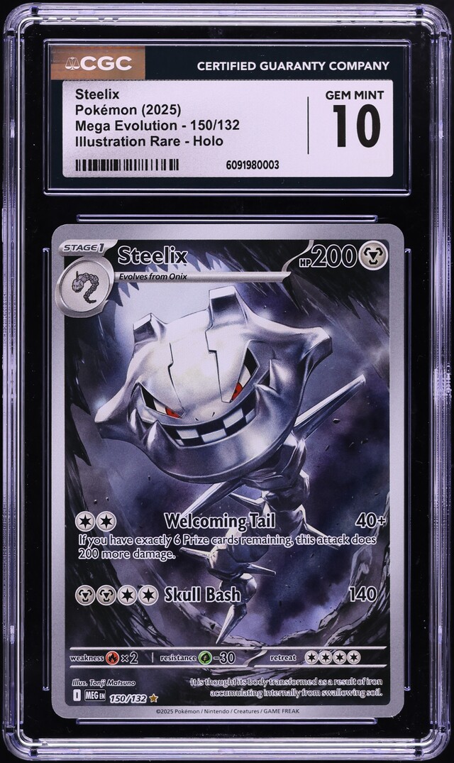 2025 Pokemon Mega Evolution IR Steelix #150 CGC 10 GEM MINT on Fanatics Collect 2025 Pokemon Mega Evolution IR Steelix #150 CGC 10 GEM MINT on Fanatics Collect