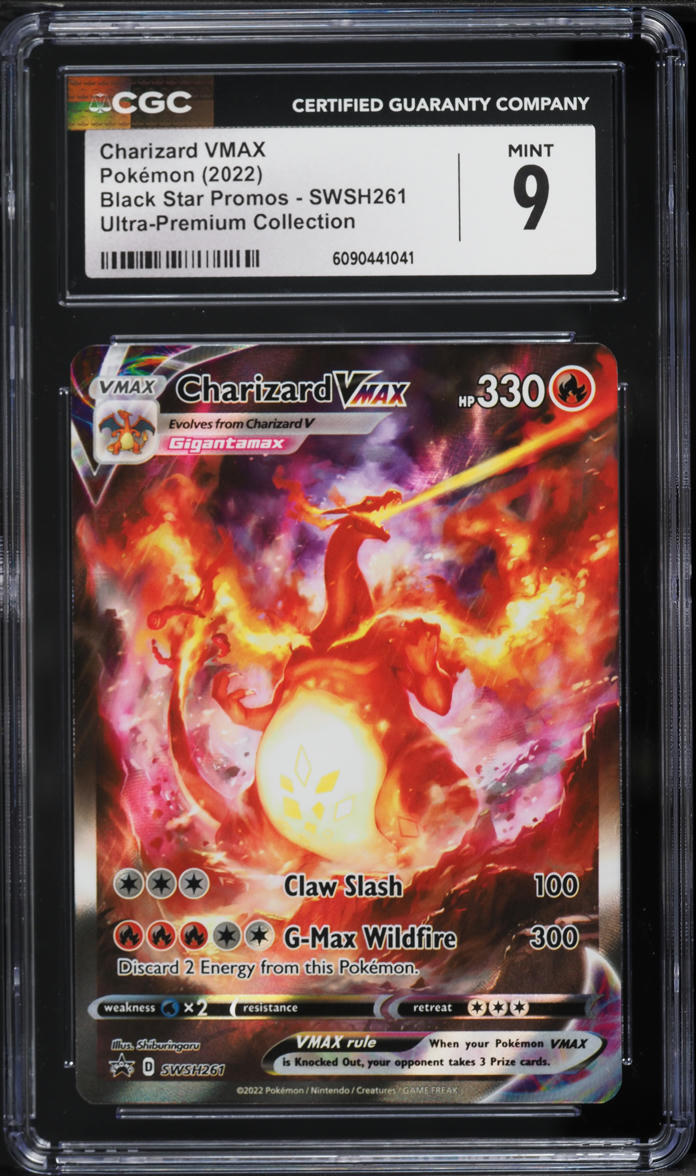 2022 Pokemon Sword & Shield Promo Ultra Premium Charizard VMAX #SWSH261 CGC 9 MINT