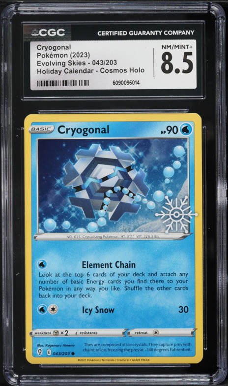 2025 Pokemon Scarlet & Violet Black Bolt IR Cryogonal #111 CGC 10 GEM MINT  on Fanatics Collect