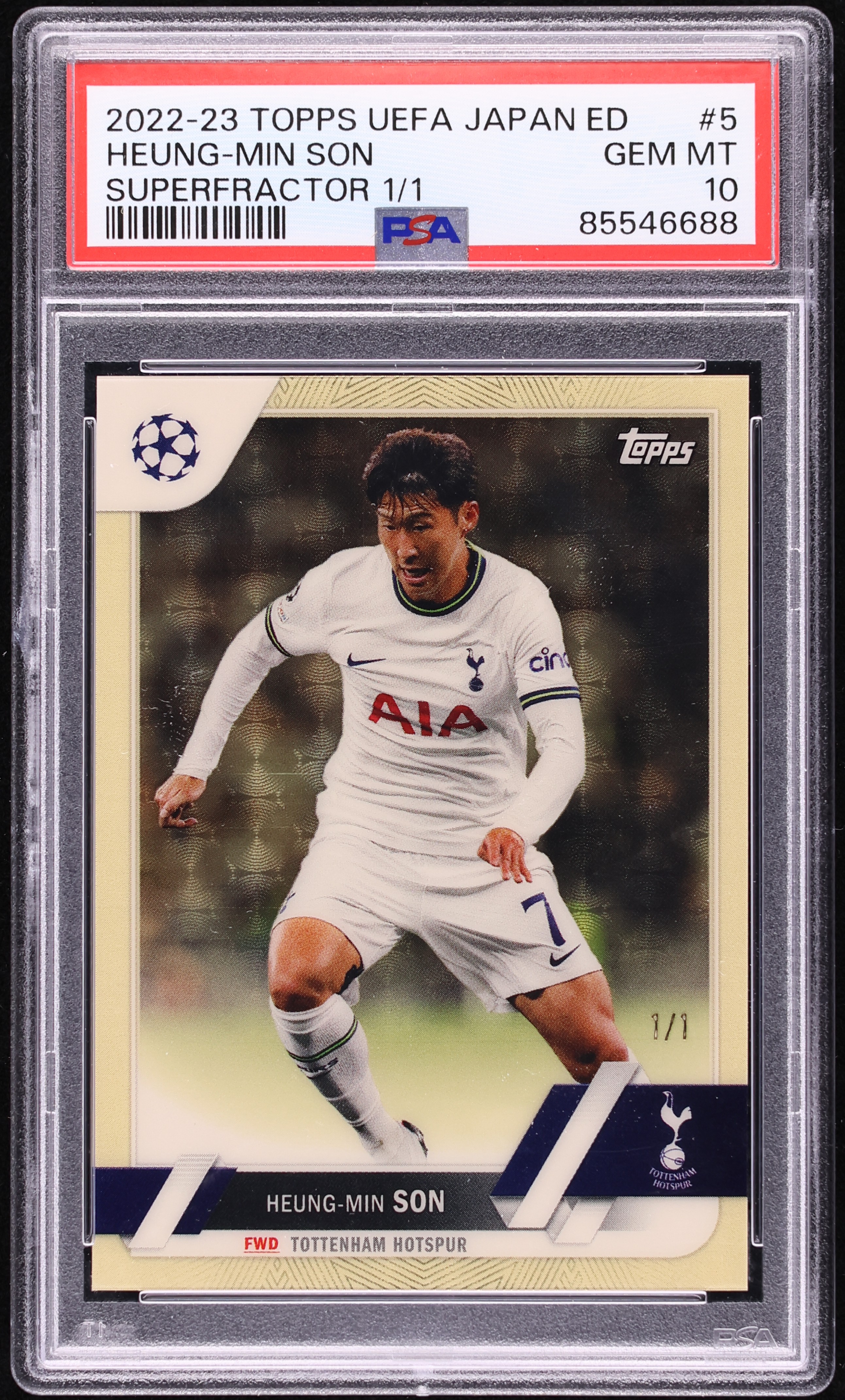 2022 Topps UEFA Champions League Japan Edition Superfractor Heung