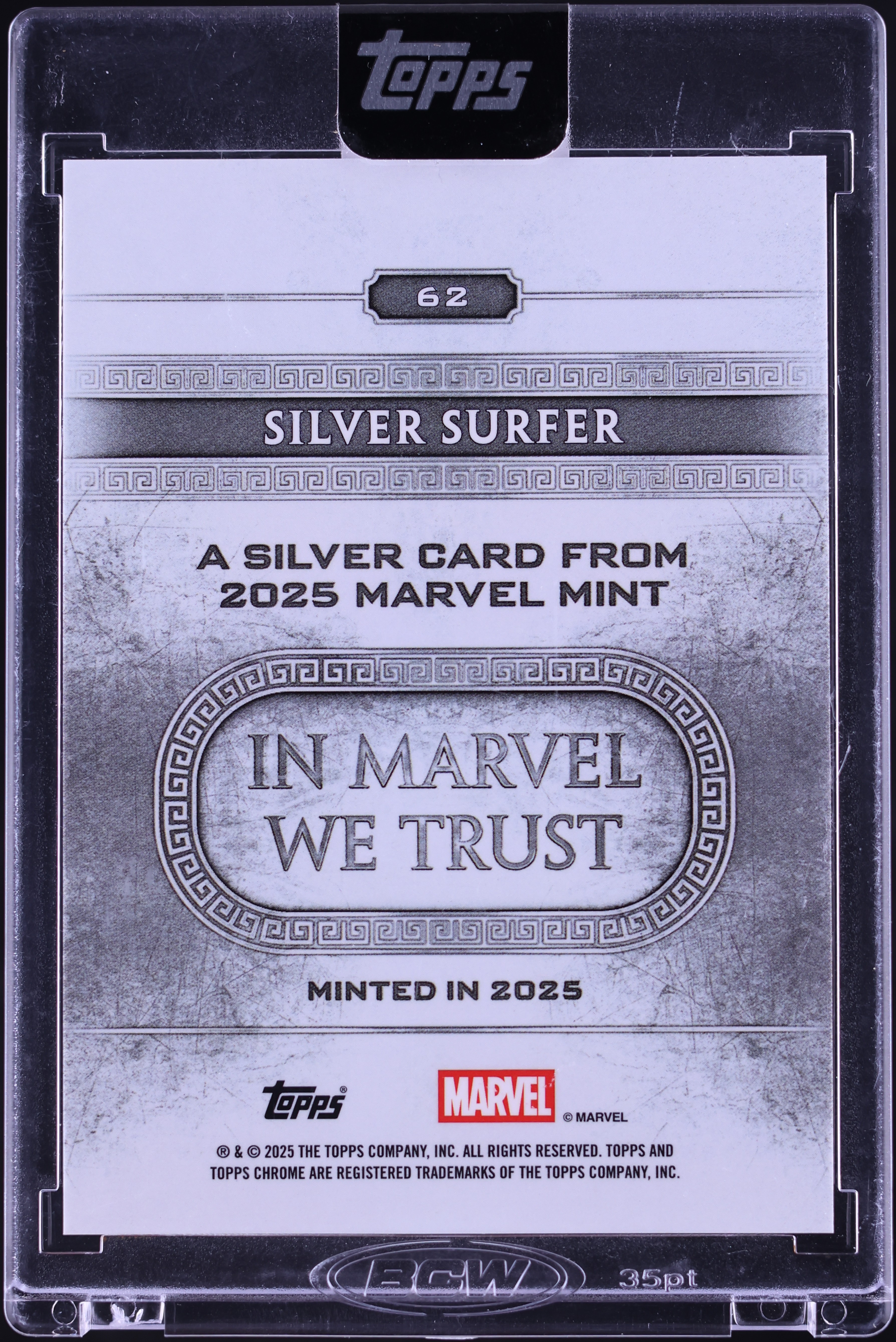 2025 Topps Chrome Marvel Mint Silver Surfer /75 #62 on Fanatics Collect 2025 Topps Chrome Marvel Mint Silver Surfer /75 #62 on Fanatics Collect