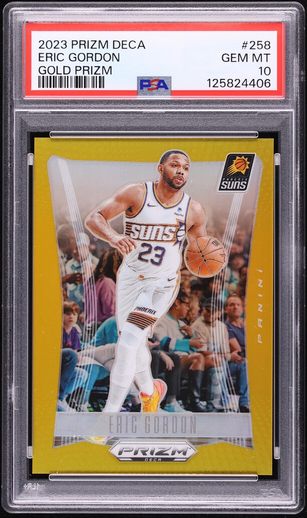 2023 Panini Prizm Deca Gold Eric Gordon /10 #258 PSA 10 GEM MINT