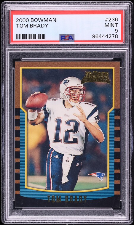 2000 Bowman Football Tom Brady ROOKIE #236 PSA 9 MINT