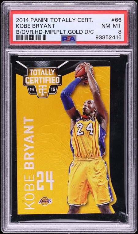 2014 Panini Totally Certified Mirror Platinum Gold Die-Cut Kobe