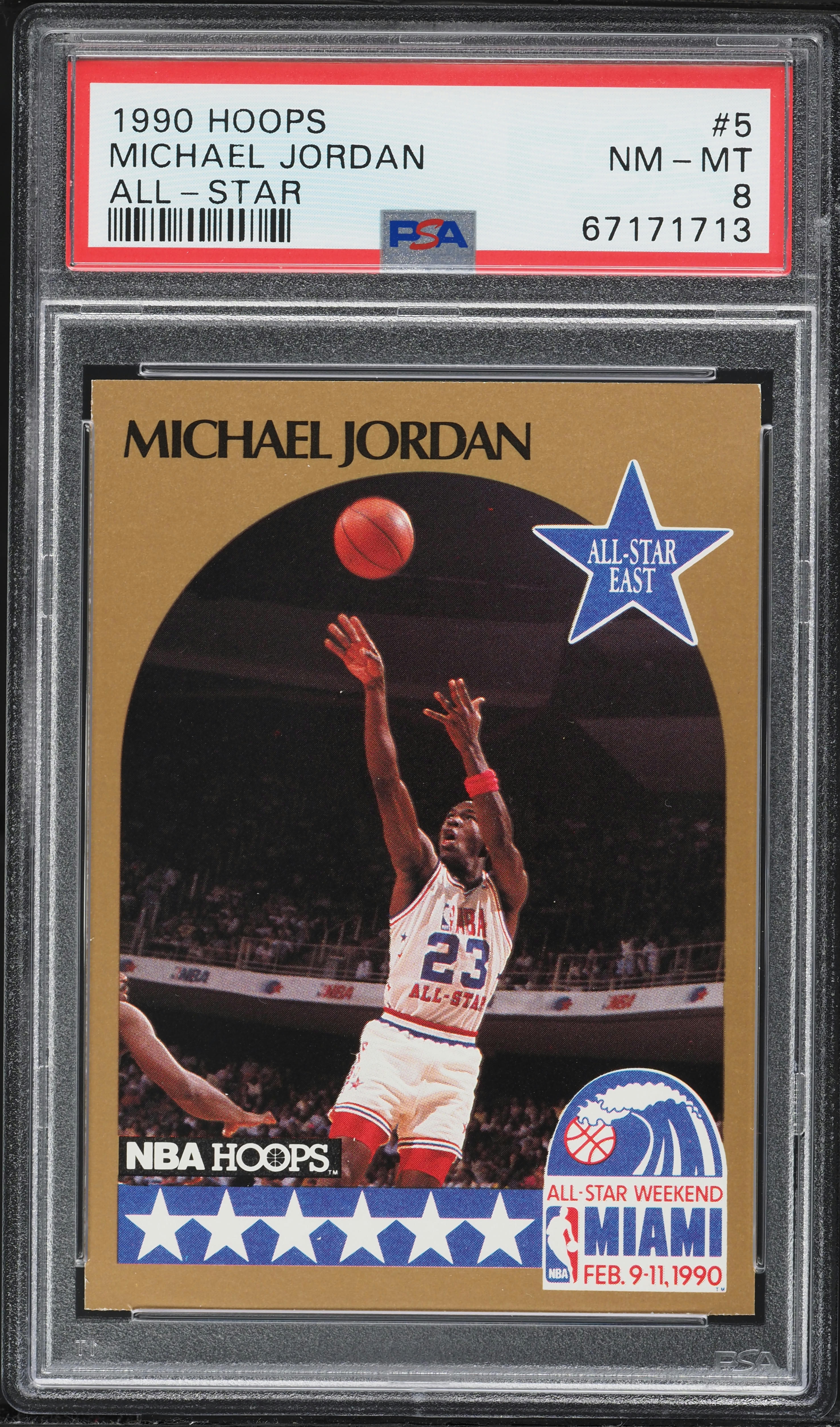 1990 Hoops All-Star Michael Jordan #5 PSA 8 NM-MT on Fanatics Collect
