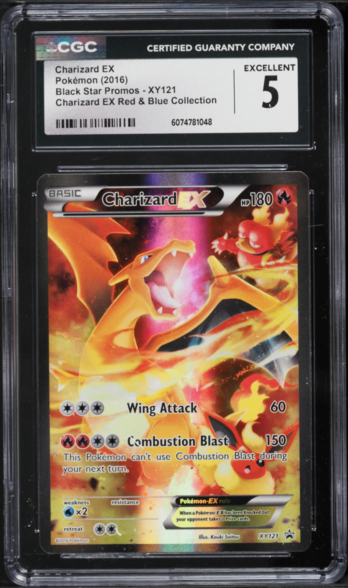 2016 Pokemon XY Promo EX Red & Blue Collection Full Art Charizard EX CGC 5 EX on Fanatics Collect 2016 Pokemon XY Promo EX Red & Blue Collection Full Art Charizard EX CGC 5 EX on Fanatics Collect
