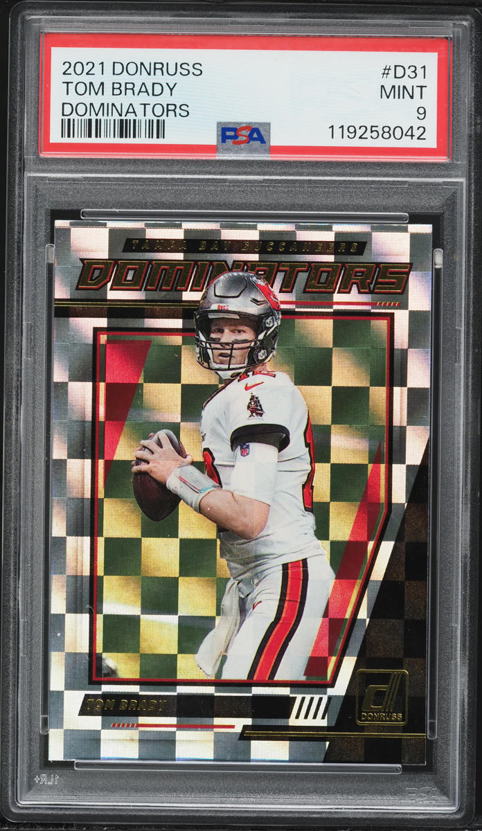 2021 Donruss Dominators Tom Brady #D31 PSA 9 MINT