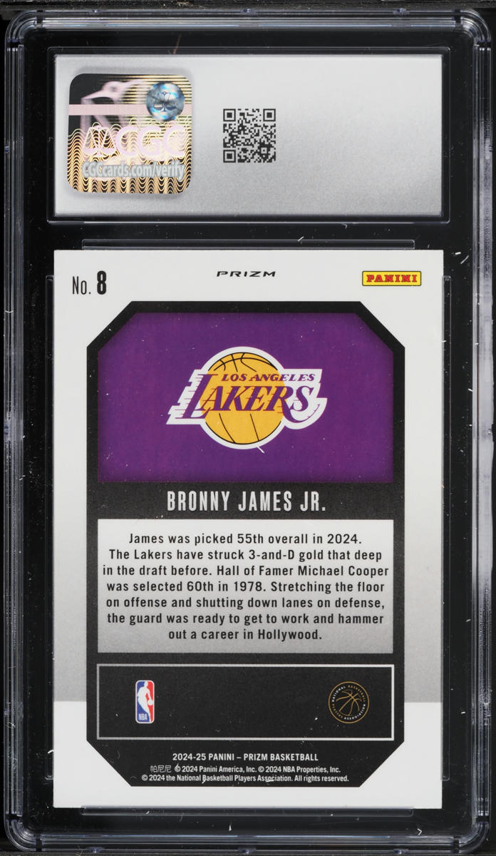 2024 Panini Instant Bronny James Summer League Debut Rookie Card - TCC Graded Gem Mint 10