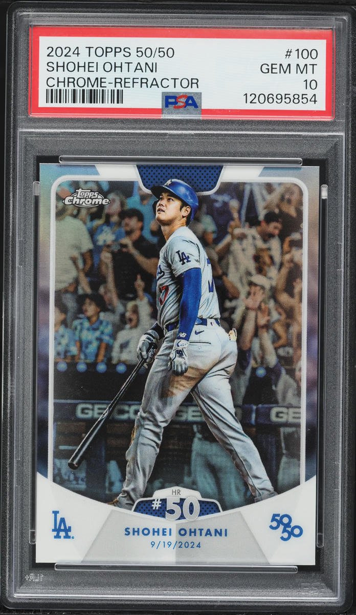 2024 Topps Chrome 50/50 Refractor Shohei Ohtani #100 PSA 10 GEM