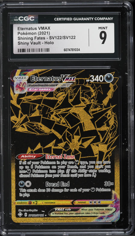 2021 Pokemon Scarlet & Violet Shining Fates Gold Rare Eternatus VMAX #SV121  CGC 10 PRISTINE on Fanatics Collect