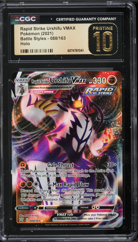 2021 Pokemon SWSH Battle Styles Rapid Strike Alt Art Urshifu VMAX #88 CGC  10 PRISTINE on Fanatics Collect