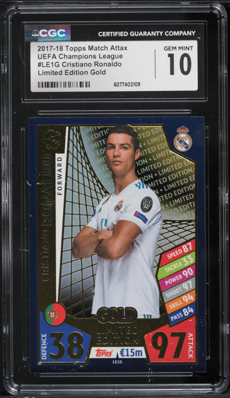 2017 Topps Match Attax UEFA Champions League Limited Gold