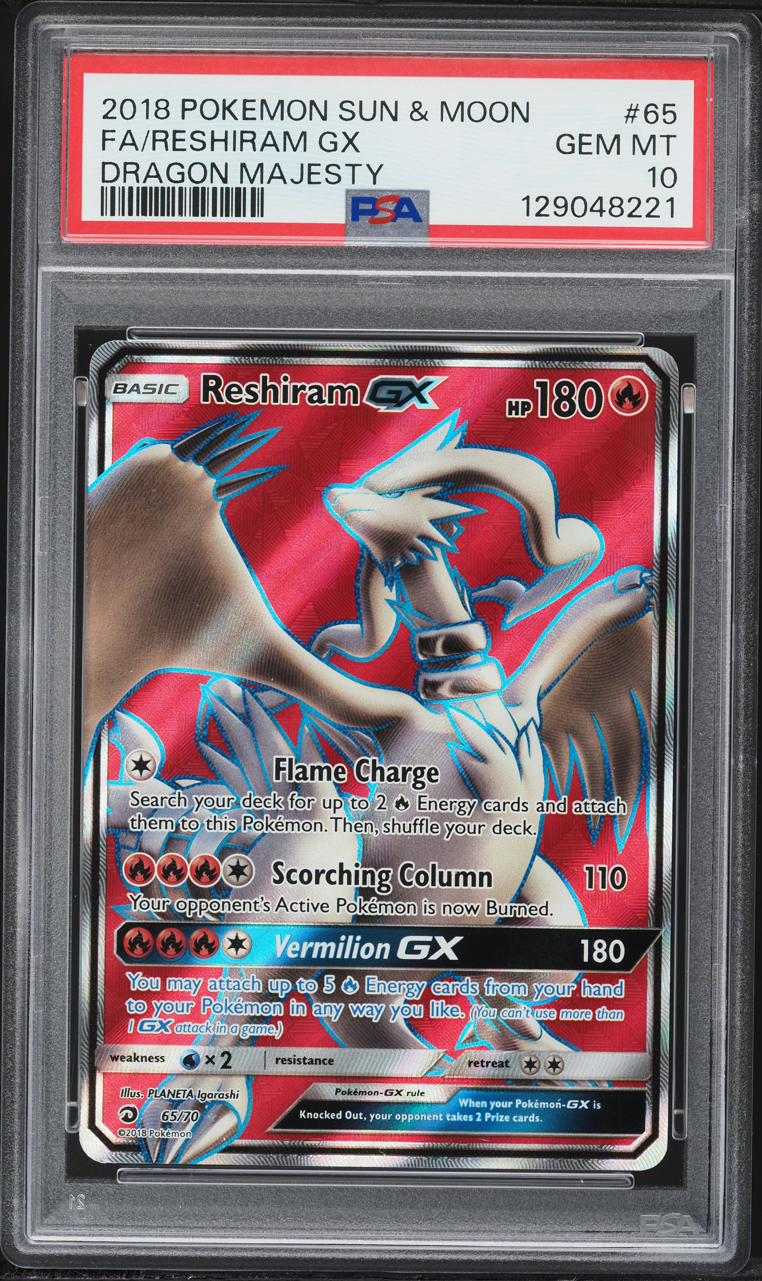 reshiram gx pokemon card Pokmon & Charizard 20/214 Grail Collectibles AZ No Color Size Pokemon CardRESHIRAM & CHARIZARD GXRR(007/095)