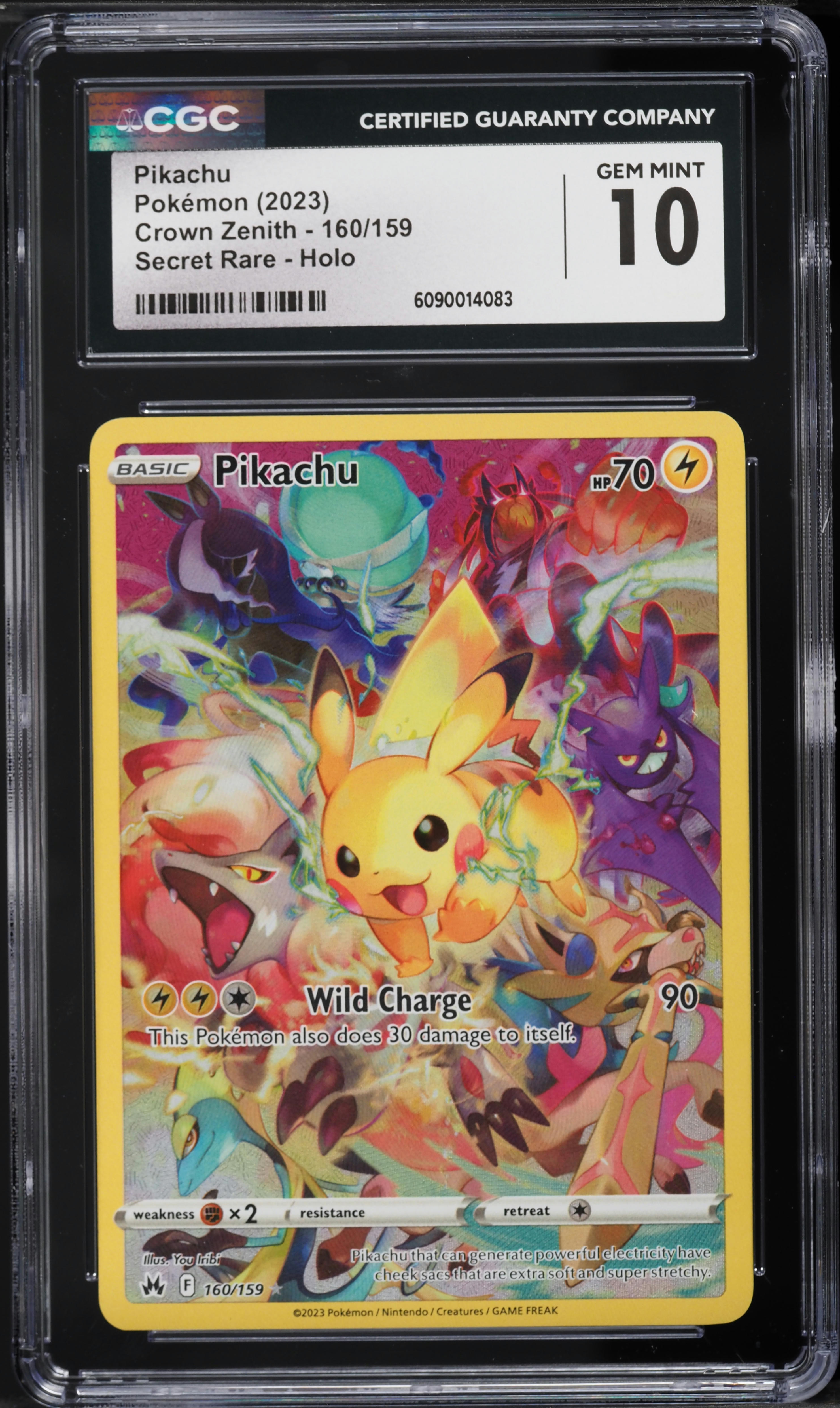 2023 Pokemon Sword & Shield Crown Zenith SEC Pikachu #160 CGC 10