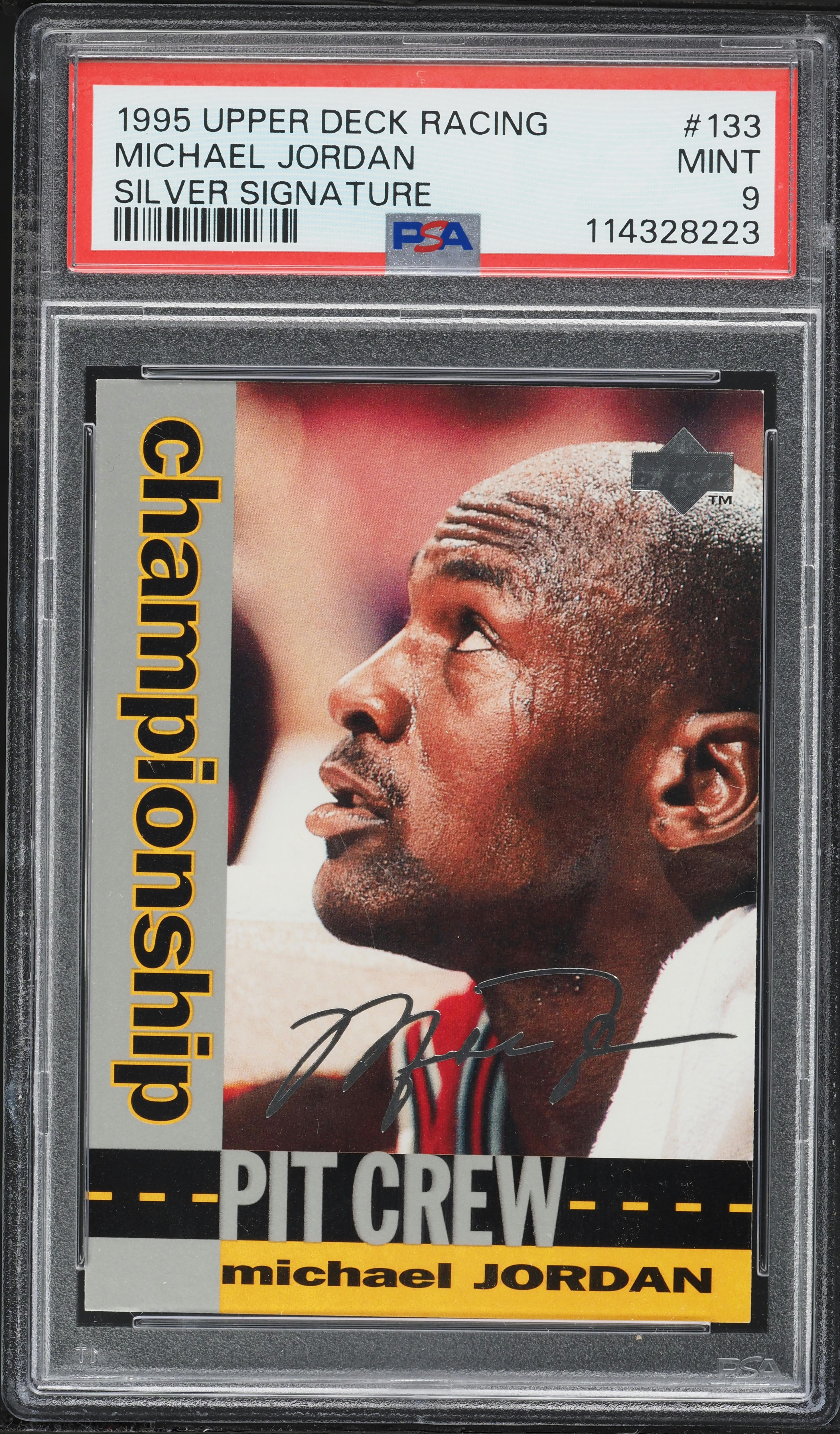 レア ARIOLA MEETING 1995 ～特典ポストカード 1995 Upper Deck Racing Silver Signature Michael Jordan AUTO #133