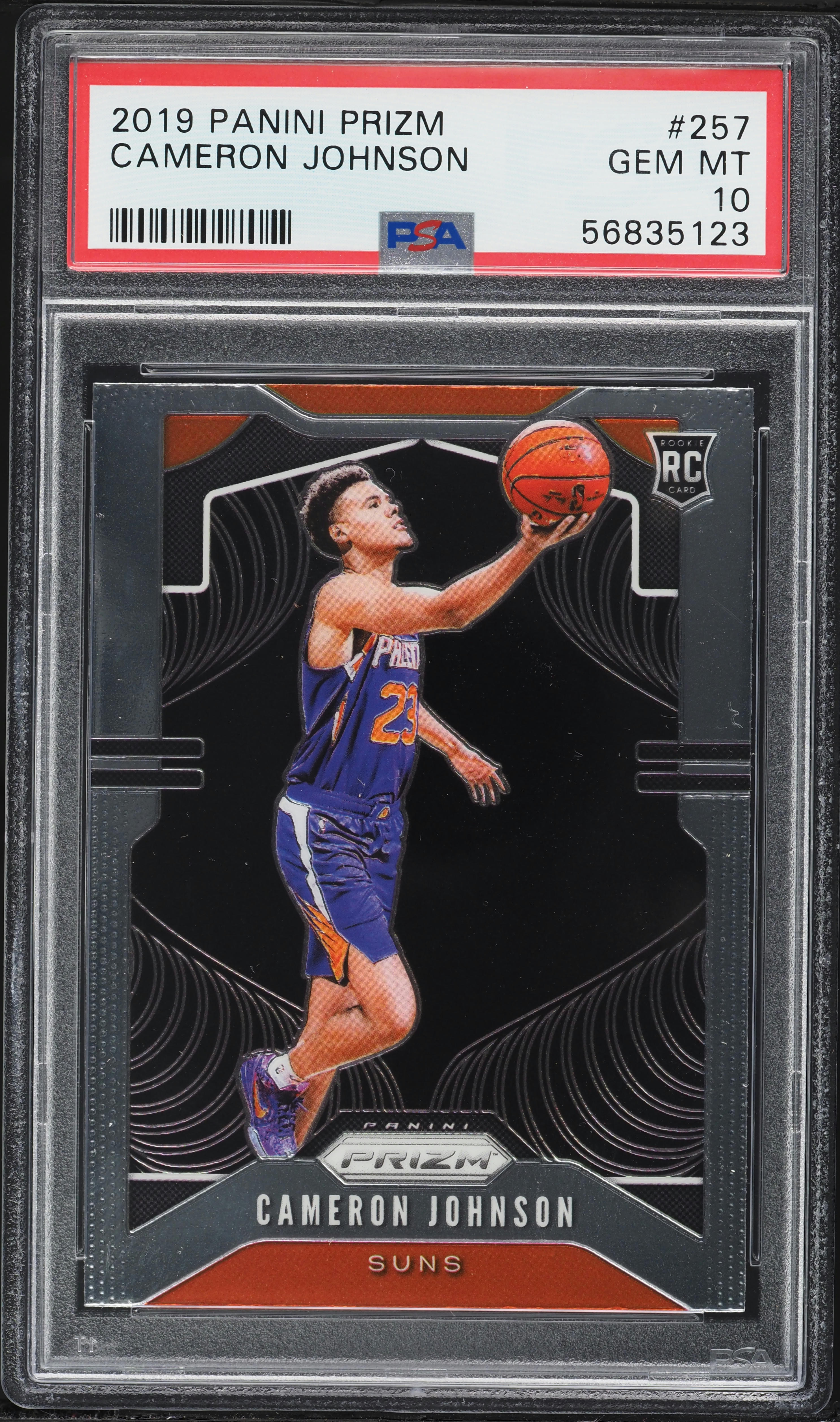 2019 Panini Prizm Cameron Johnson ROOKIE #257 PSA 10 GEM MINT on