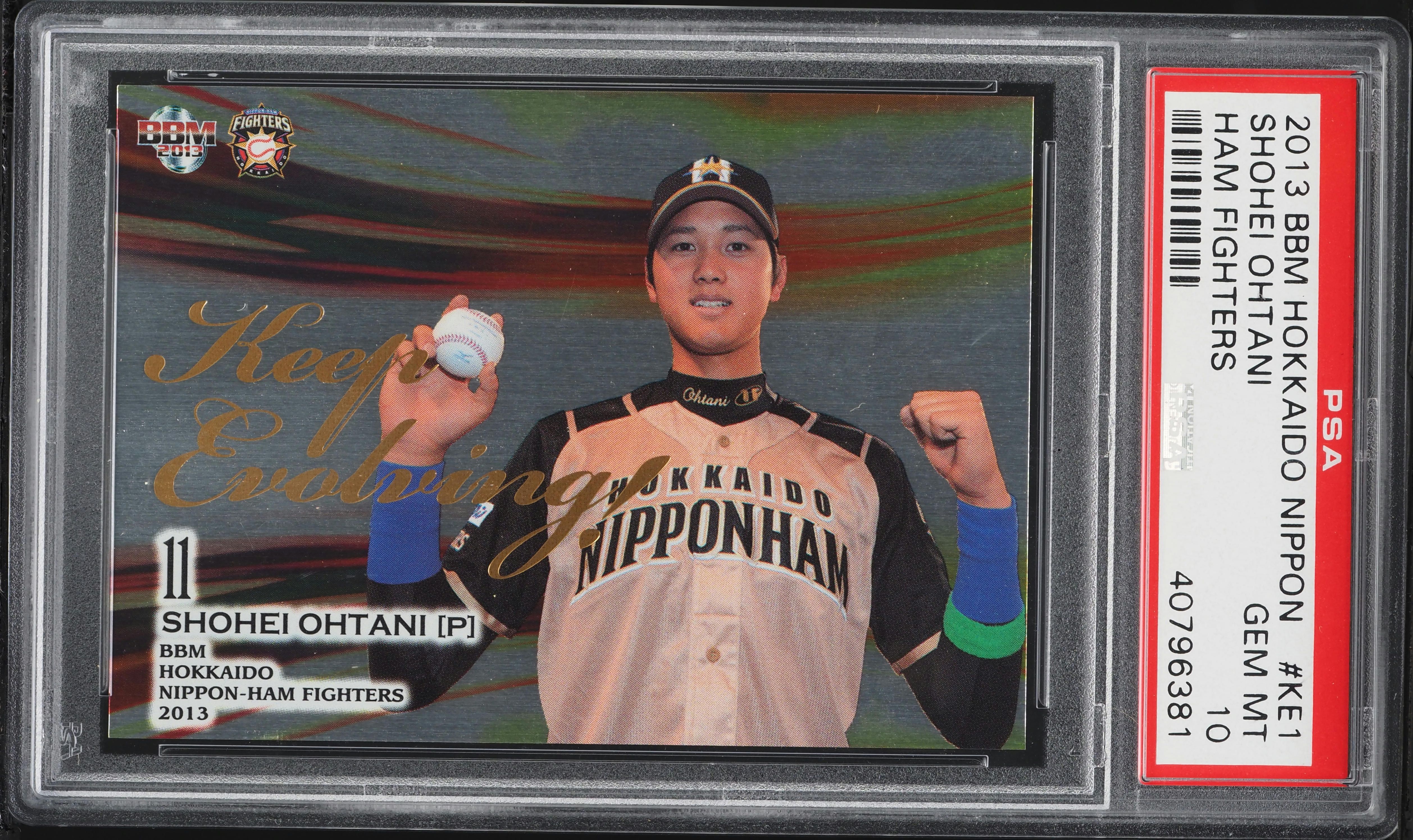 2013 BBM Japan Keep Evolving! Shohei Ohtani ROOKIE #KE1 PSA 10 GEM