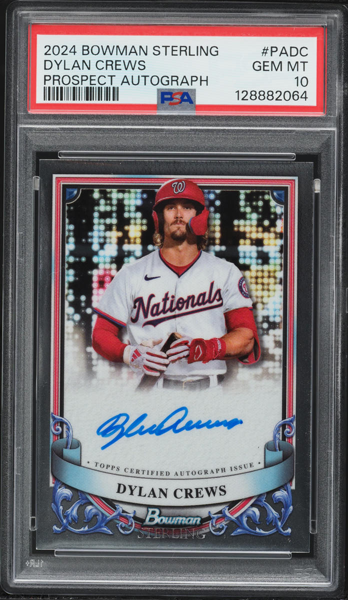 2024 Bowman Sterling Dylan Crews PROSPECT AUTO #PADC PSA 10 GEM MINT