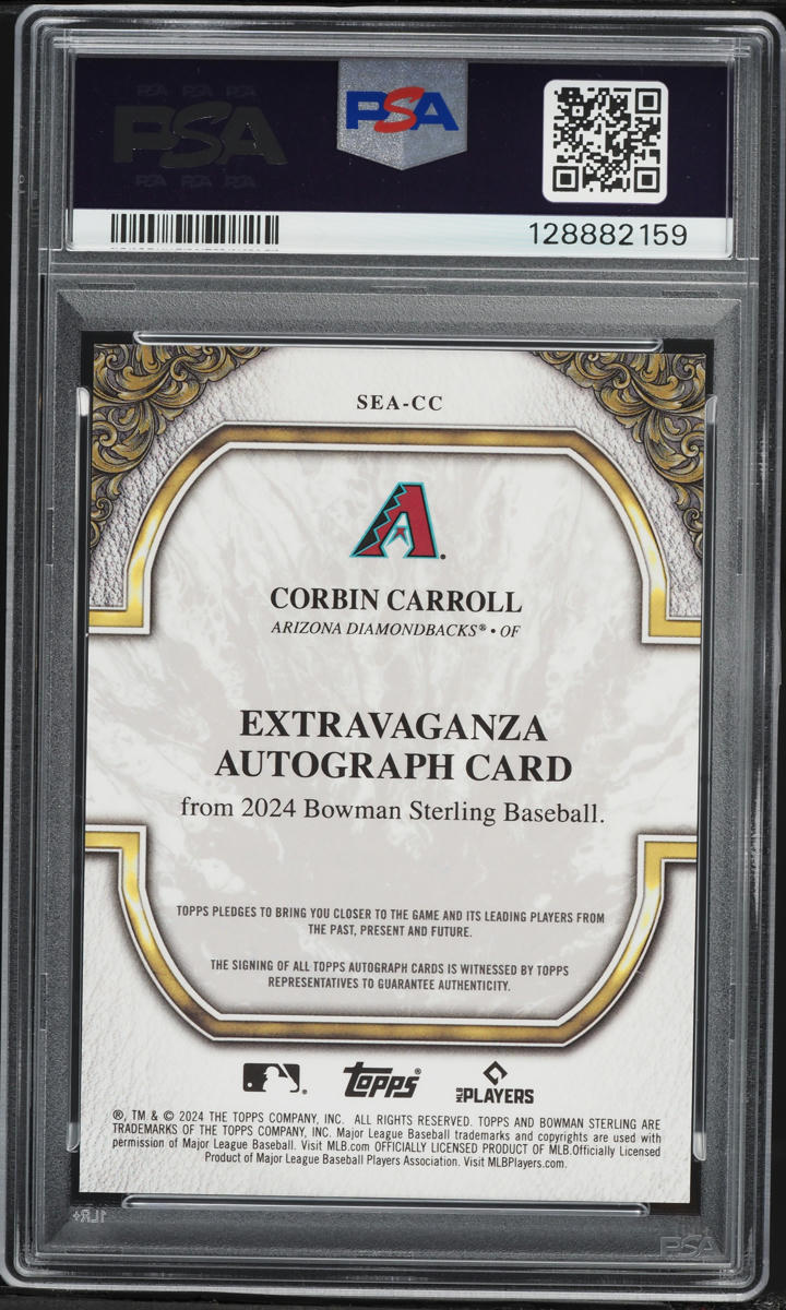 2024 Bowman Sterling Extravaganza Corbin Carroll AUTO /99 #SEA-CC