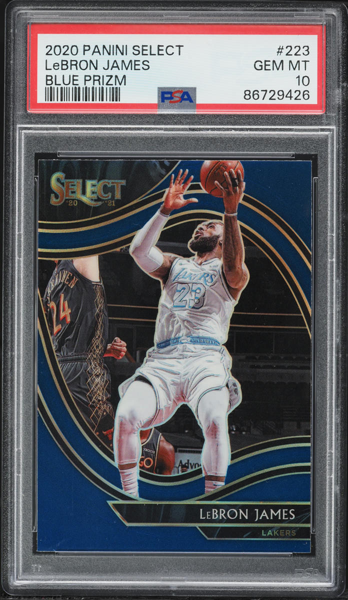 2020 Select Courtside Blue Prizm LeBron James #223 PSA 10 GEM MINT