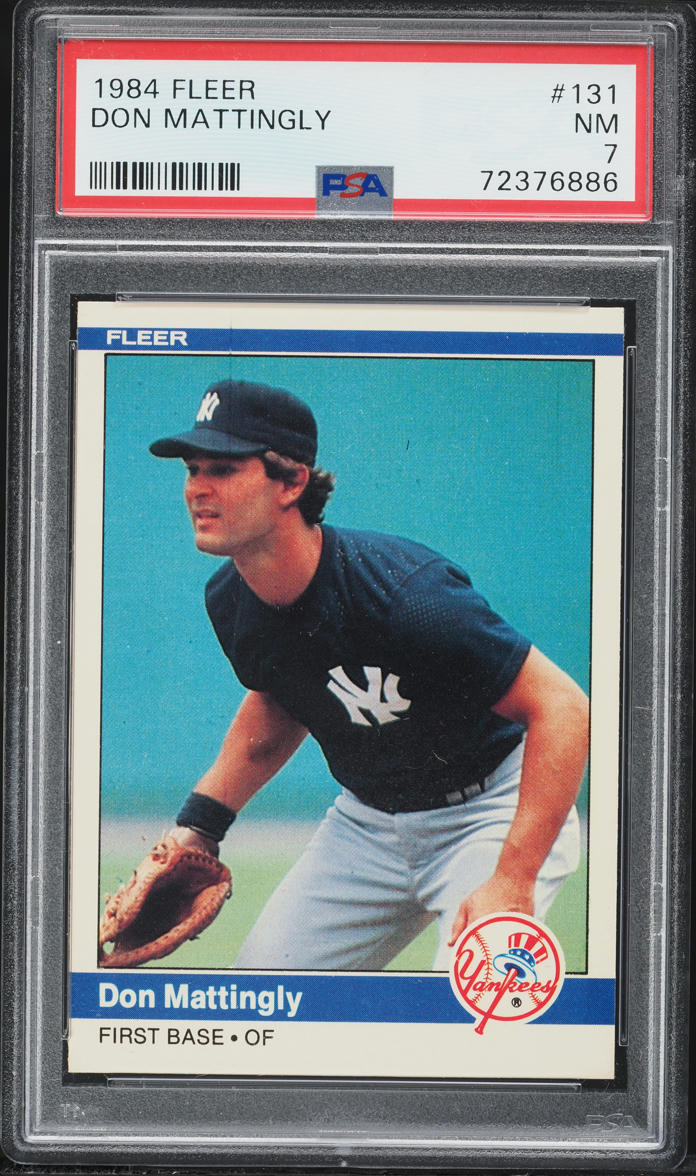 1984 Fleer Don Mattingly ROOKIE #131 PSA 7 NRMT