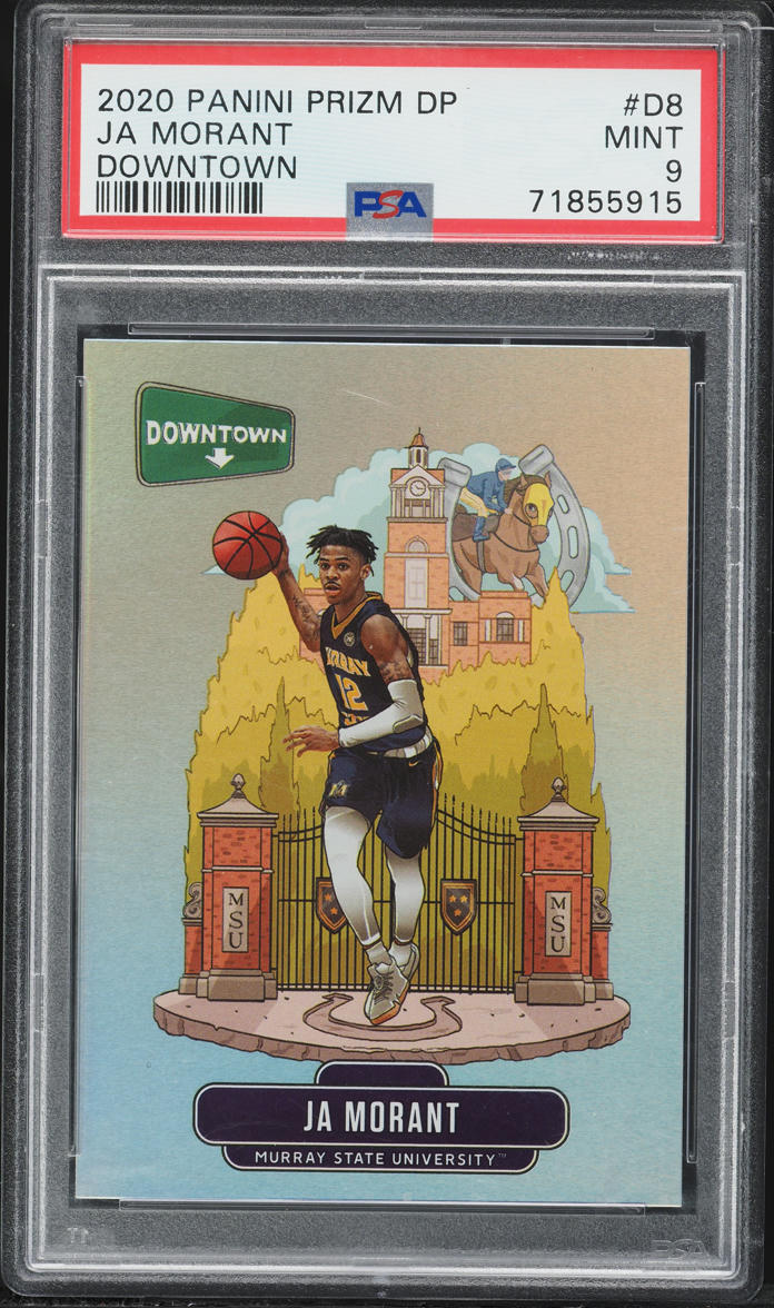 2020 Panini Prizm Draft Picks Downtown Ja Morant #D-8 PSA 9 MINT