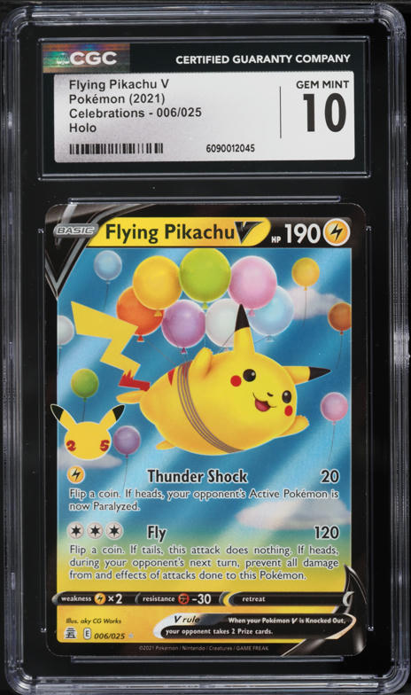 2021 Pokemon Japanese 25th Anniversary Collection Flying Pikachu V