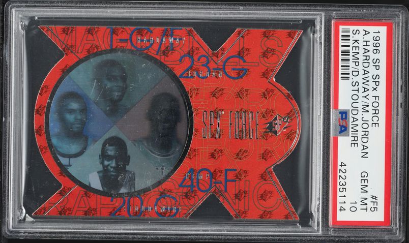 1996 Topps NBA Stars '85 Reprint Michael Jordan #24 PSA 8 NM-MT on